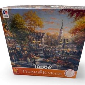 Thomas Kinkade 1000-Piece Puzzle - Vibrant Autumn Market